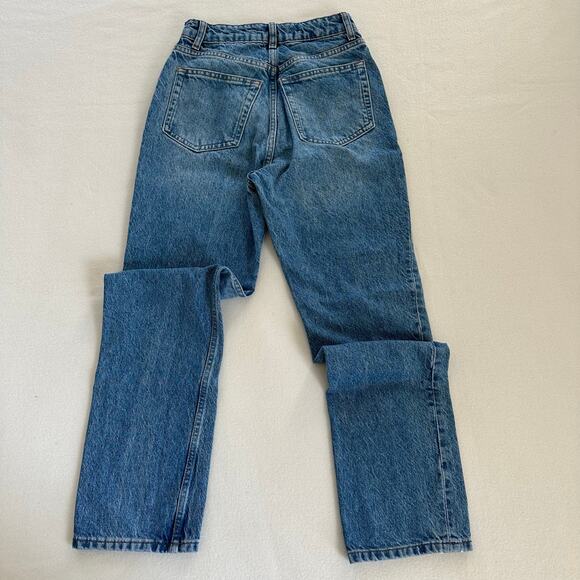 Reformation Cynthia High Rise Straight Jeans Medium Wash Size 24Wx27L - Picture 6 of 14